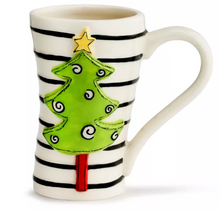 Load image into Gallery viewer, Christmas Tree Striped Mug
