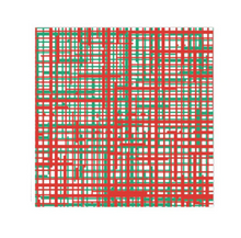 Load image into Gallery viewer, Papersoft Plaid Green &amp; Red Dinner Napkins - 20 Pack
