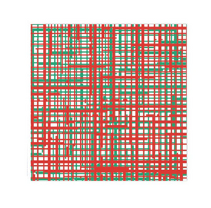 Papersoft Plaid Green & Red Dinner Napkins - 20 Pack