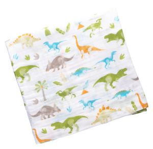 Muslin Blanket Swaddle - Dino