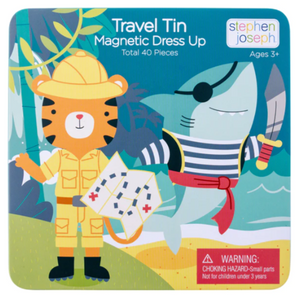 Travel Tin Magnetic Dress Up - Shark & Tiger
