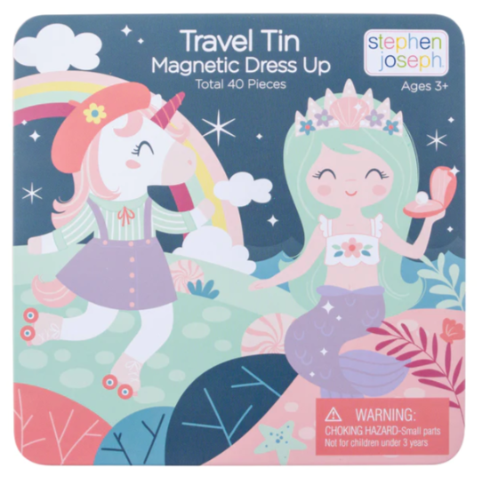 Travel Tin Magnetic Dress Up - Unicorn & Mermaid