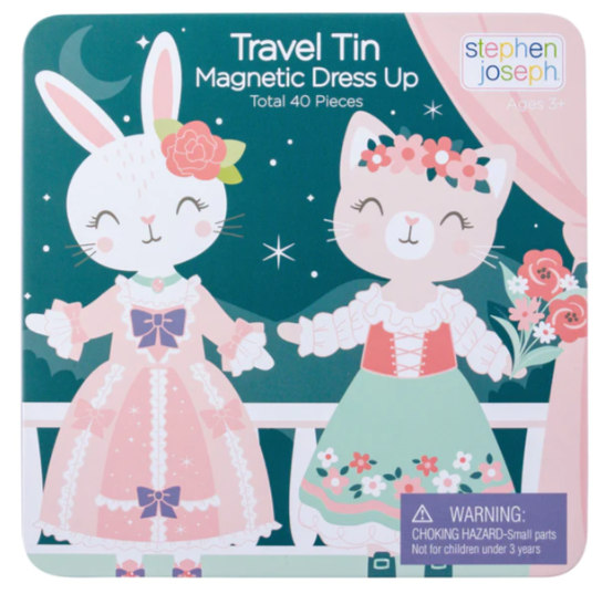 Travel Tin Magnetic Dress Up - Bunny & Cat
