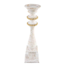 Load image into Gallery viewer, Gold Beaded Candlestick
