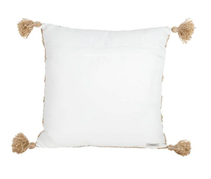 18x18 Trace Outdoor Pillow Tan