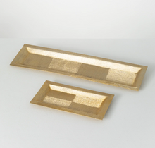 Load image into Gallery viewer, Gold Metal Decorative Tray
