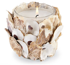 Oyster Shell Filled Candle