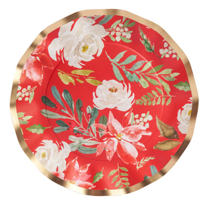 Dinner Plate Winter Blossom Foil - 8pk