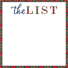 Load image into Gallery viewer, Tartan List Slab Notepad
