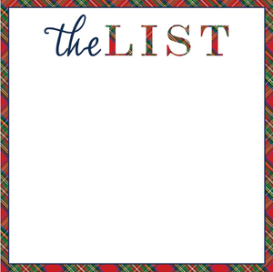 Tartan List Slab Notepad