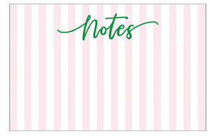 Cabana Stripes "Notes" Slab Notepad