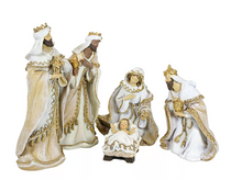 Load image into Gallery viewer, Nativity Woven Gold Trim Fabric Look - 7pc Set
