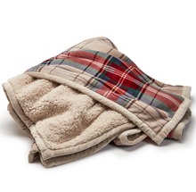 Load image into Gallery viewer, Tartan &amp; Sherpa Double Side Throw
