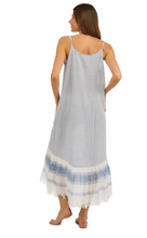 Load image into Gallery viewer, Blue &amp; White Stripe Dress - One Size
