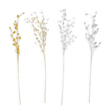 Load image into Gallery viewer, Crystals and Berries Hand-Crafted Metallic Floral Stem - Assorted
