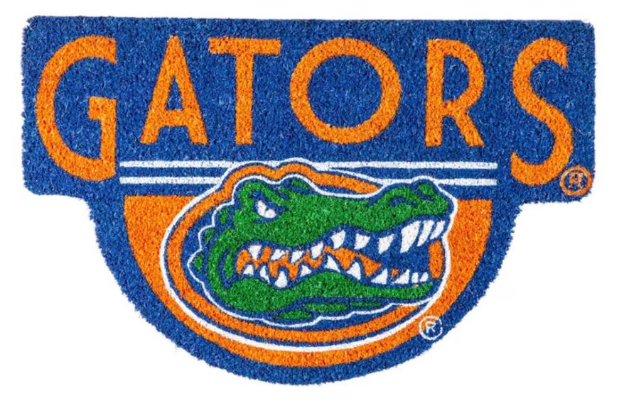 Florida Gators Shaped Coir Doormat