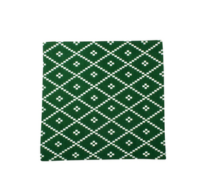 Vietri Bohemian Linens Holiday Green Napkins - Set of 4- FINAL SALE