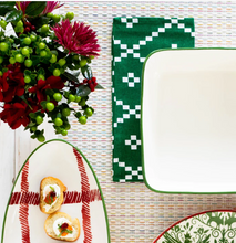 Load image into Gallery viewer, Vietri Bohemian Linens Holiday Green Napkins - Set of 4- FINAL SALE
