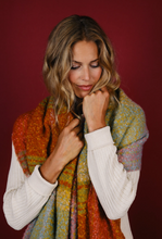 Load image into Gallery viewer, Maggie Cosy Scarf - Autumn Tangerine Mix
