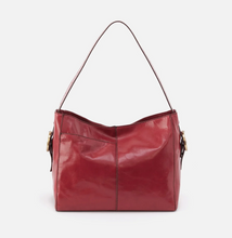 Load image into Gallery viewer, HOBO Render Shoulder Bag Polished Leather - Cranberry
