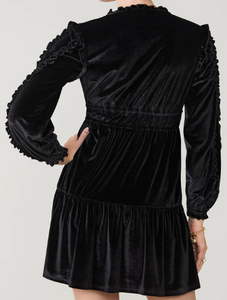 Spartina 449 Wilenna Velvet Dress Black