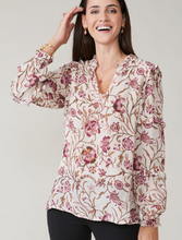 Load image into Gallery viewer, Spartina 449 Avaline Blouse Harbor River Jacobean
