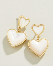 Load image into Gallery viewer, Spartina 449 Full Heart Earrings Mother-of-Pearl
