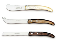 Load image into Gallery viewer, Claude Dozorme Berlingot Breakfast Knife Set - Cappuccino - Set of 3 - 7.5&quot;L to 9&quot;L

