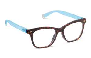 Sinclair Reading Glasses - Leopard Tortoise/Blue