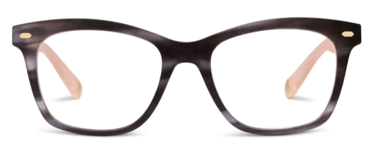Sinclair Reading Glasses - Charcoal Horn/Blush