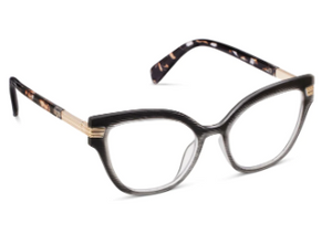 Marquee Reading Glasses - Black/Sand Quartz
