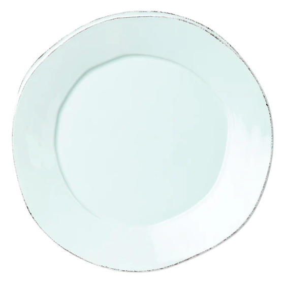 Vietri Lastra American Dinner Plate - Aqua