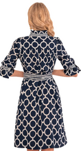 Load image into Gallery viewer, Outta Sight Tunic Dress - Dip &amp; Dot - Navy &amp; White

