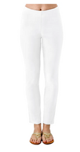 Load image into Gallery viewer, Gretchen Scott Designs Cotton / Spandex GripeLess Pants - Solid - White
