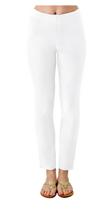 Cotton / Spandex GripeLess Pants - Solid - White