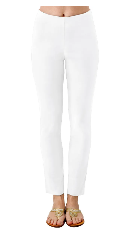 Gretchen Scott Designs Cotton / Spandex GripeLess Pants - Solid - White
