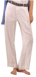 Gretchen Scott Designs Bacall Linen Trousers - La Di Da - White