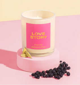 Love Story Candle - Black Currant & Cardamon