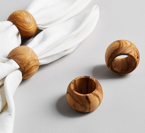 Olive Wood Napkin Ring