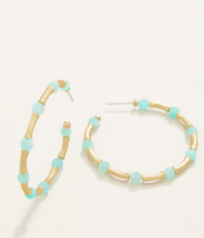 Load image into Gallery viewer, Spartina 449 Calm Waters Hoop Earrings Amazonite

