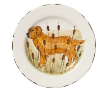 Load image into Gallery viewer, Vietri Wildlife Hunting Dog Salad Plate
