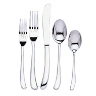 Ginkgo International Sea Drift Flatware 5 PC Place Setting - Hollow Handle