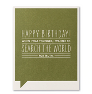Search The World Birthday Card