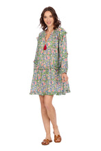 Load image into Gallery viewer, Shawna Tunic Dress - Green Print
