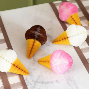 Small Ice Cream Cones - Set of 3