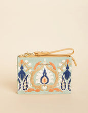 Load image into Gallery viewer, Spartina 449 Sophie Straw Wristlet Kalalanta Ikat Palm Sea Foam
