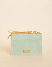 Load image into Gallery viewer, Spartina 449 Sophie Straw Wristlet Kalalanta Ikat Palm Sea Foam
