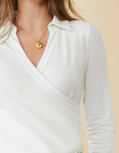 Load image into Gallery viewer, Spartina 449 Edeline Wrap Top Pearl White
