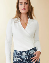 Load image into Gallery viewer, Spartina 449 Edeline Wrap Top Pearl White
