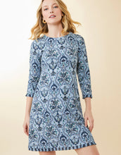 Load image into Gallery viewer, Spartina 449 Island Fringe 3/4 Sleeve Dress Hamilton Rug Navy - FINAL SALE
